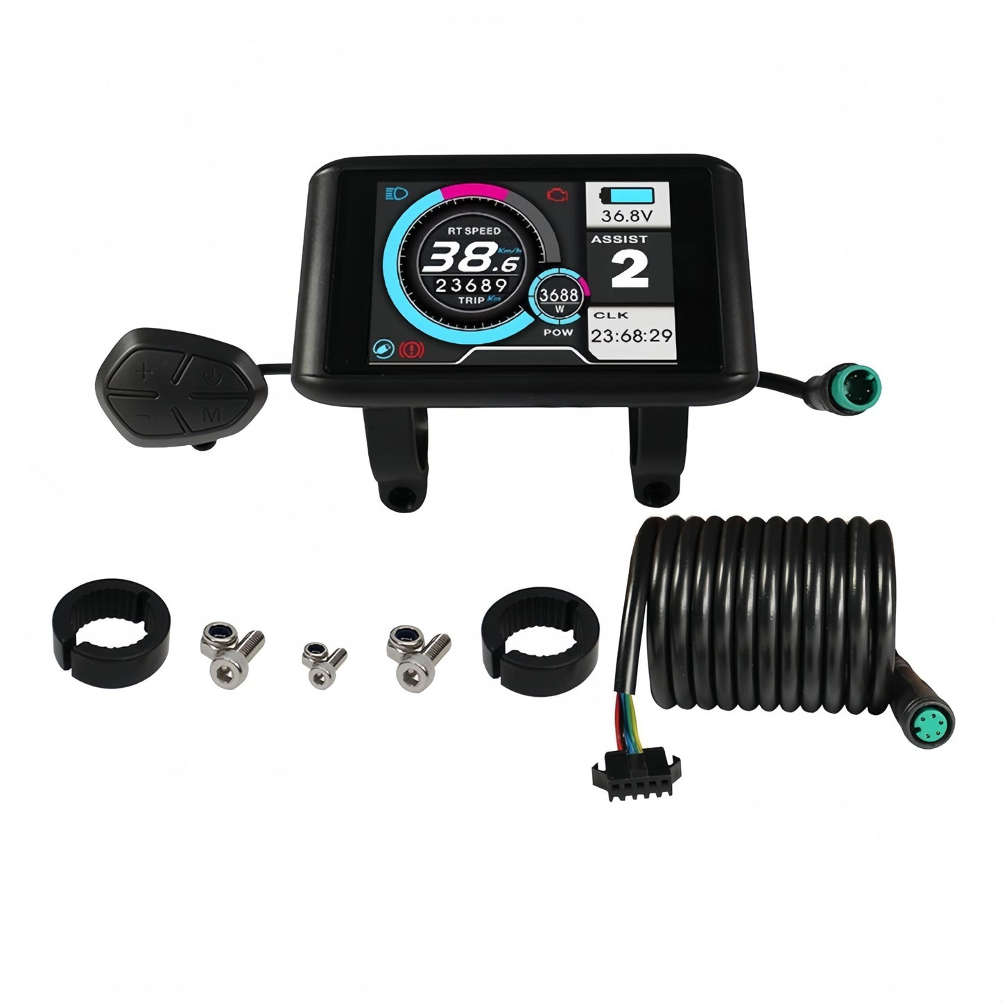 72V 3000W Elcykel Konverteringssæt – Baghjulsmotor (24–29” / 700C) MTX39 Med 72V 26Ah Trekantsbatteri