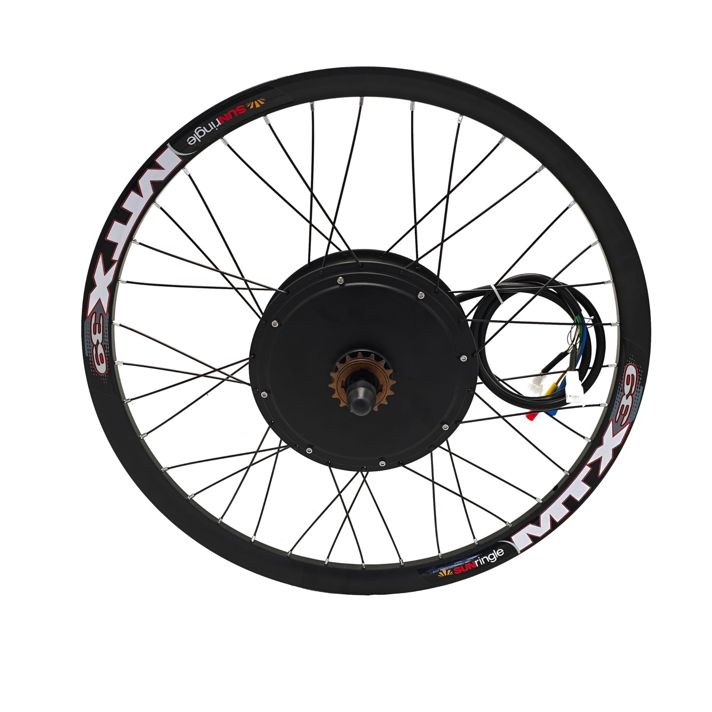 72V 3000W Elcykel Konverteringssæt – Baghjulsmotor (24–29” / 700C) MTX39 Med 72V 26Ah Trekantsbatteri
