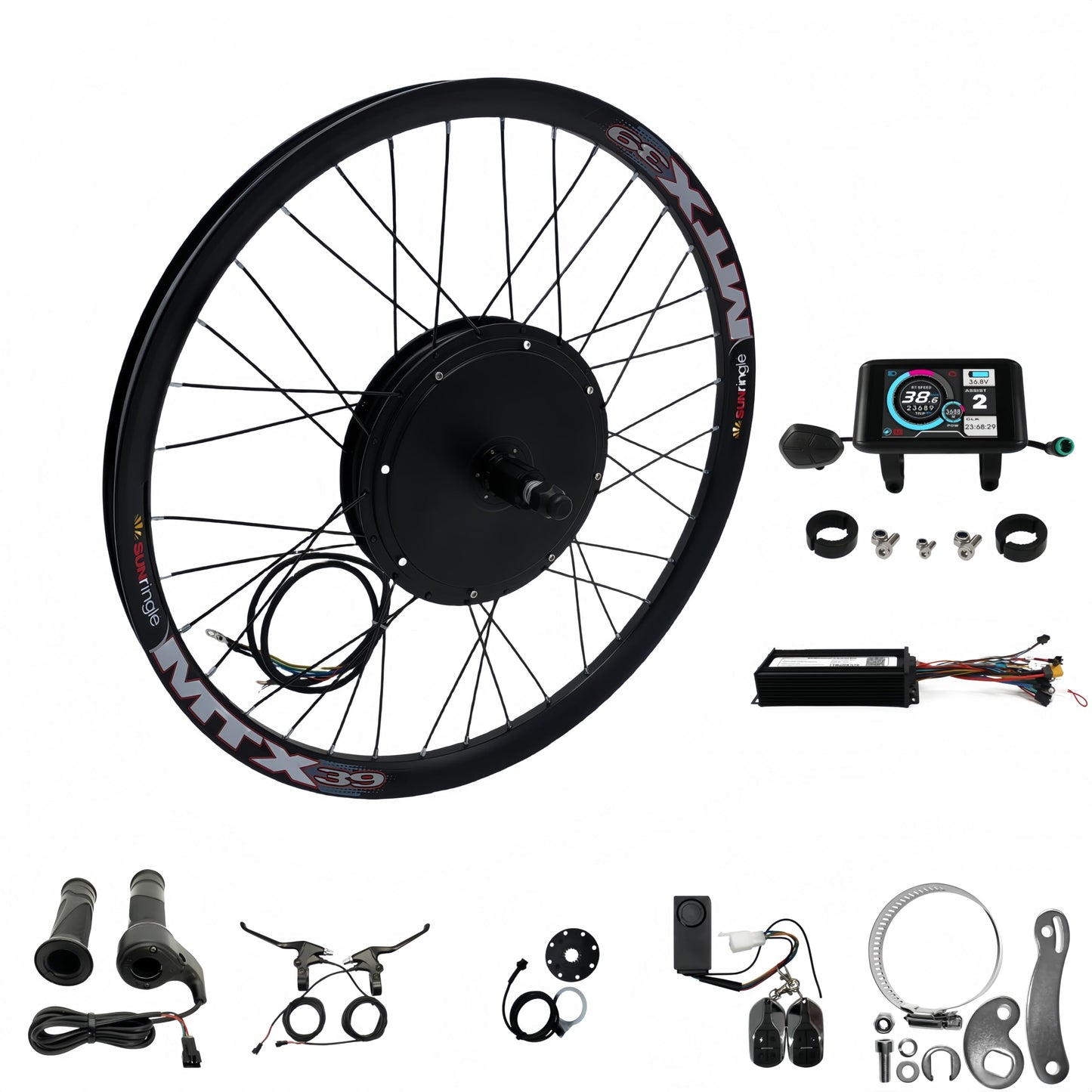 1500W Baghjul Elcykel Konverteringssæt (48V–72V, 20–29”)