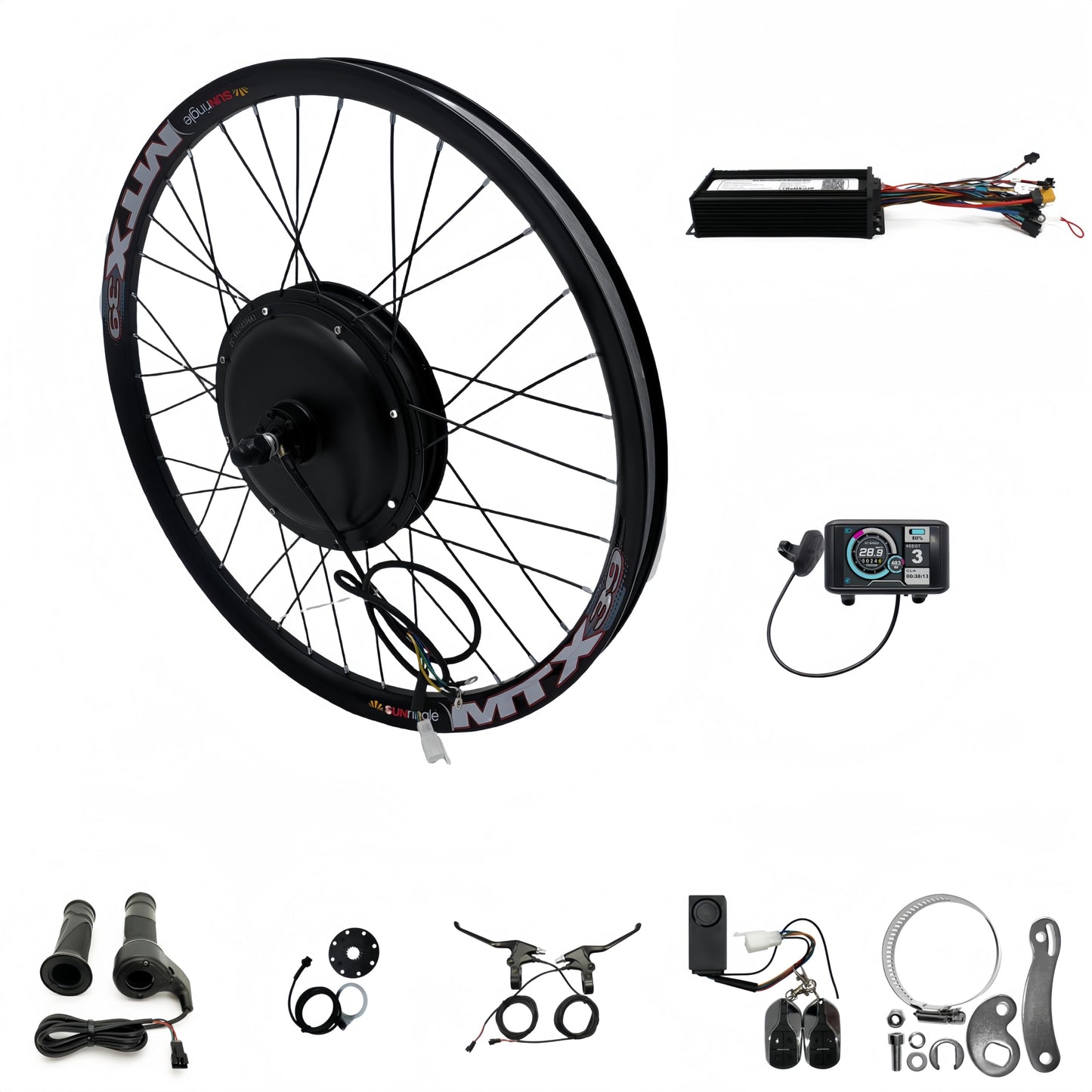 1500W Baghjul Elcykel Konverteringssæt (48V–72V, 20–29”)