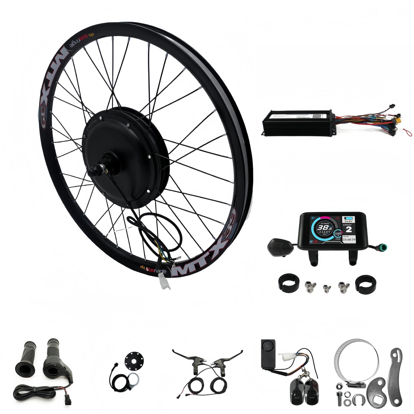 1500W Baghjul Elcykel Konverteringssæt (48V–72V, 20–29”)