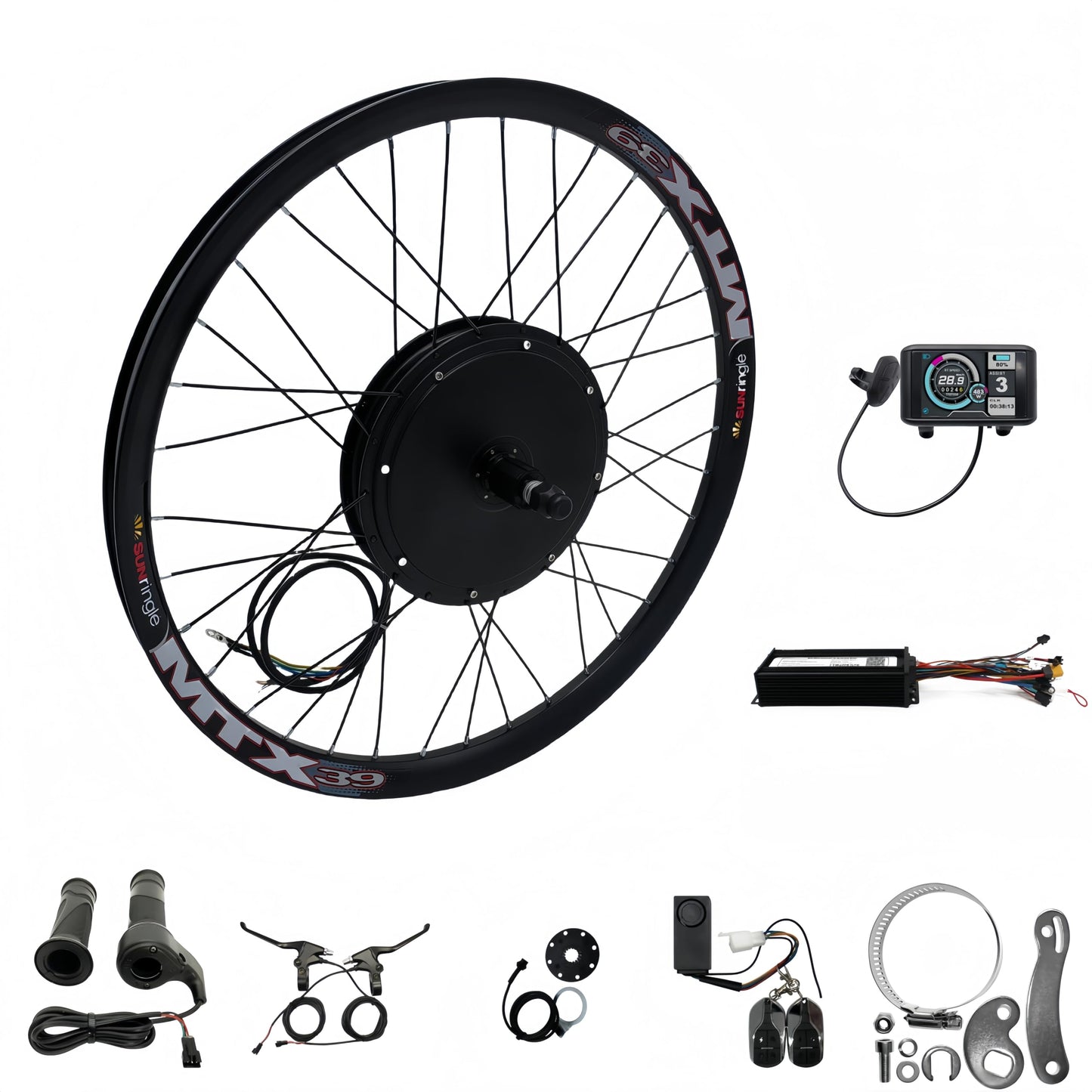 1500W Baghjul Elcykel Konverteringssæt (48V–72V, 20–29”)
