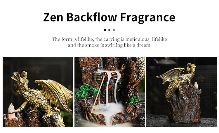 Fake Mountain Water Flow Ornament Home Desktop Resin Decoration Gift Housewarming Opening Living Room Wealth Attracting B