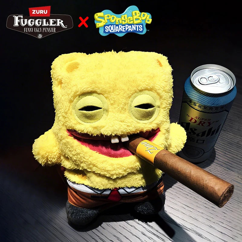 ZURU Fuggler Spongebob Plush Toy Cute Funny Patrick Star Stuffed Animals Soft Plushies Tooth Monster Doll Children Toys Birthday