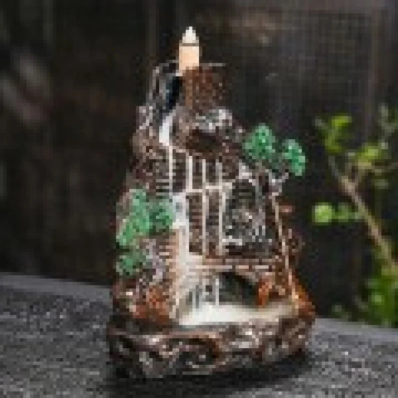 Fake Mountain Water Flow Ornament Home Desktop Resin Decoration Gift Housewarming Opening Living Room Wealth Attracting B