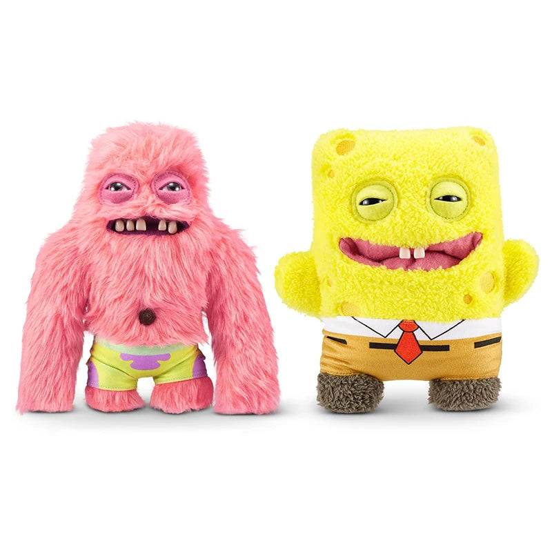 ZURU Fuggler Spongebob Plush Toy Cute Funny Patrick Star Stuffed Animals Soft Plushies Tooth Monster Doll Children Toys Birthday