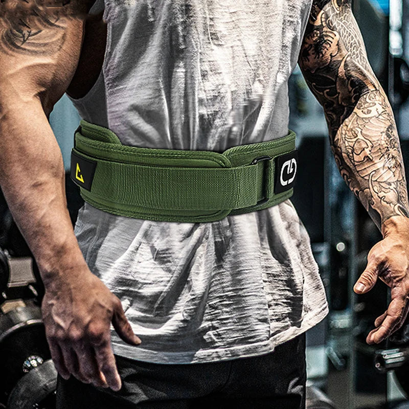 Weightlifting Waist Support Belt — Adjustable Lumbar Support
