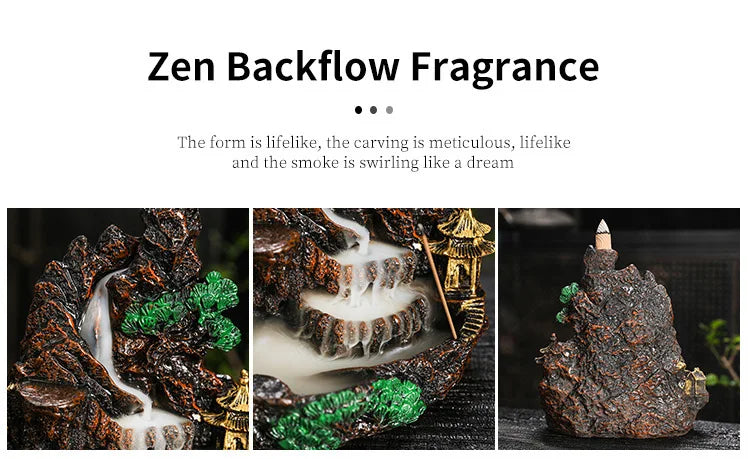 Fake Mountain Water Flow Ornament Home Desktop Resin Decoration Gift Housewarming Opening Living Room Wealth Attracting B