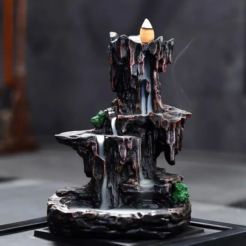 Fake Mountain Water Flow Ornament Home Desktop Resin Decoration Gift Housewarming Opening Living Room Wealth Attracting B