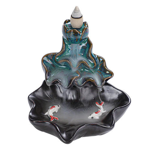Creative Home Decor Backflow Stick Incense Burner Ceramic Censer Home Decoration Use In Home Teahouse Zen Yoga Decor Ornament