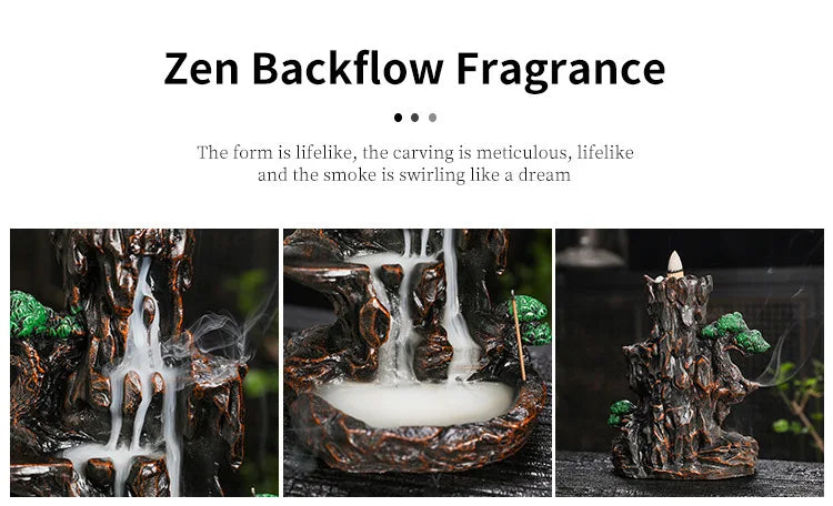 Fake Mountain Water Flow Ornament Home Desktop Resin Decoration Gift Housewarming Opening Living Room Wealth Attracting B