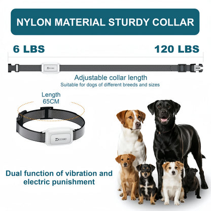 Electric Dog Training Collar Waterproof Dog Bark Collar Pet With Remote Control Rechargeable Anti Barking Device All Size Dogs