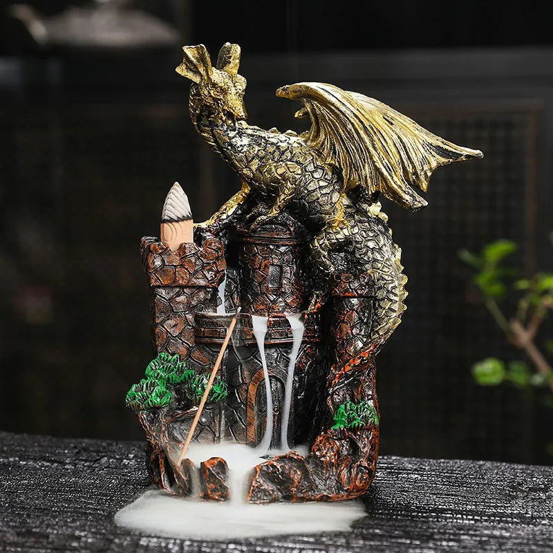 Fake Mountain Water Flow Ornament Home Desktop Resin Decoration Gift Housewarming Opening Living Room Wealth Attracting B