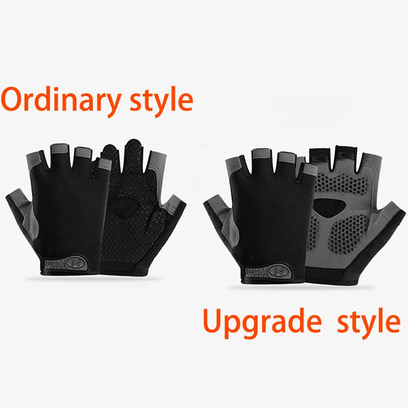 Half-Finger Gym Gloves — Breathable & Anti-Slip for Cycling & Fitness